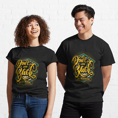 Don't Look Back branding design graphic design illustration logo motion graphics t shirt vector