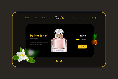 ScentUp Perfume Website app design design perfume web ui perfume website scent app scent app ui scent website ui uiux user interface web ui website design website ui