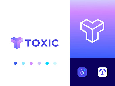 Toxic Logo Design 3d best logo best t logo branding coloring logo design geometric logo graphic design illustration letter t gradient logo letter t logo logo minimal minimalist logo design modern logo t modern logo typography ui ux vector