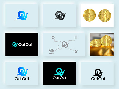 Ouii Logo Design bitcoin blockchain brand branding cryptocurrency currency design ethereum i icon ii logo logo design modern logo o logo s snaill u