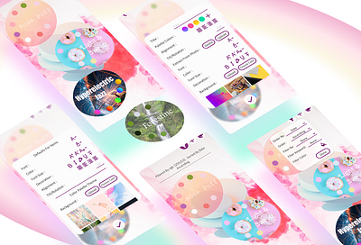 Quiller Color Palette Shots 3d app branding case study design graphic design illustration logo ui ux vector