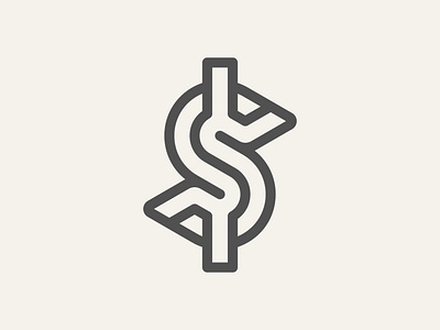 Luxury Dollar Sign Logo america branding currency design dollar graphic design logo mark minimalist modern rich royal sign vector