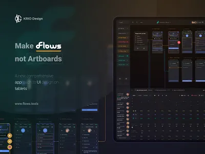 Flows - Figma on Tablets app application approach artboard editor figma flows future ipad mapping prototype screens sketch tablet tools touch ui ux wireframe xd
