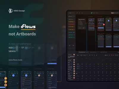 Flows - Figma on Tablets app application approach artboard editor figma flows future ipad mapping prototype screens sketch tablet tools touch ui ux wireframe xd