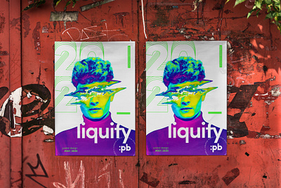 Liquify poster #001 graphic design