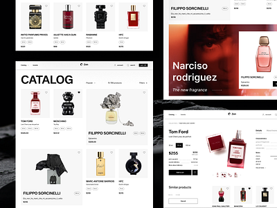 Refined Web Design for Perfumery E-Commerce best web design cool website ecommerce ecommerce website ecommerce website design modern ui modern website ui ui design ui ux ui ux design ux web design web interface design web ui web ui design