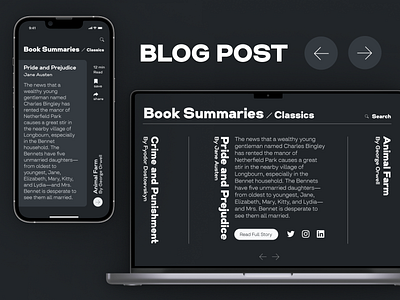 Blog Post UI Concept app design blog website blogging books concept daily ui design dribbble dribbble inspiration figma ui ui challenge ui design uidesign ux ux design uxdesign visual visual design website design