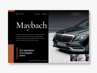 Mercedes Benz - Maybach (Concept) branding design graphic design typography ui ux