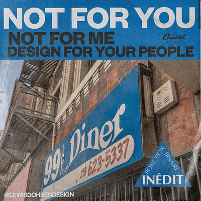 Not For You 3d animation brand branding design face graphic design icon illustration liverpool logo motion graphics music paper poster print process sleeve texture ui