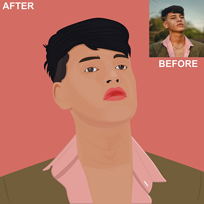 vector potrait graphic design illustration vec vector vectorpotrait