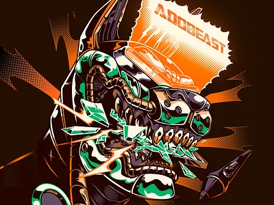 Adobeast Dog art dog ill illustration laynes vector
