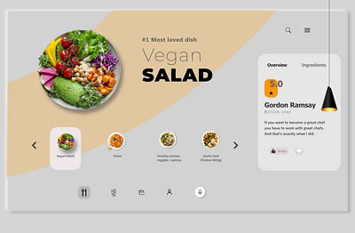 Restaurant Menu Design inspiration landing page ui ux uiux design web design