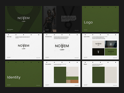 logobook — Novem Law branding design graphic design law logo logoook novem