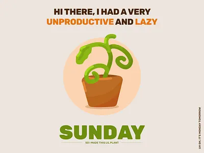 Sunday Vibes graphic design illustration lazy sunday typography
