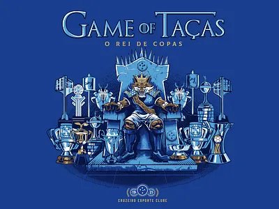 Game of Taças - Cruzeiro cruzeiro fox game of thrones throne trophy vector