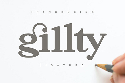 Gilty Moderen Typeface elegant fashion font gillty moderen serif typeface