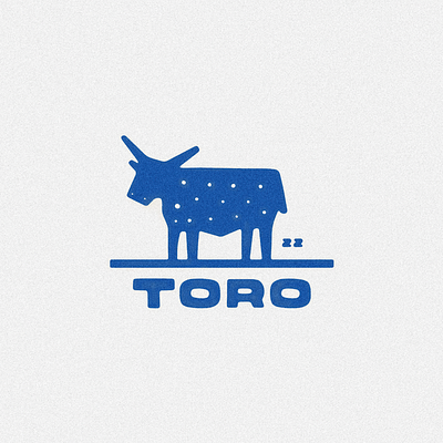 Blue Bull animals branding bull contemporary design font illustration illustrator lockup logo logos minimal minimalism modern picasso procreate simple spanish toro trend