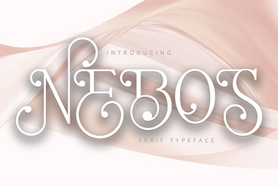 Nebos Moderen Serif Typeface elegant font glamour moderen new serif socialmedia unique