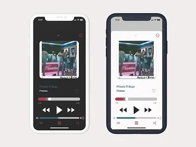 Recreated Apple Music player design figma music app music player ui
