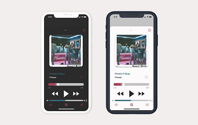 Recreated Apple Music player design figma music app music player ui