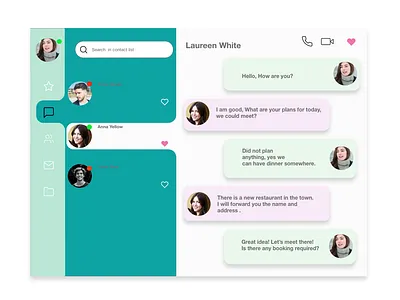 #DailyUI 013 - Direct Messaging app branding design graphic design illustration logo typography ui ux vector