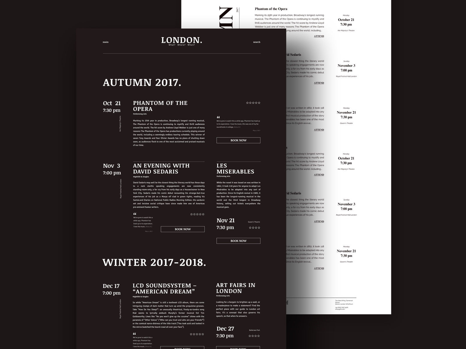 Example of News&events page