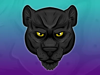 Emote: Panther animal bizzarbox cat channel digital art discord discord emotes emoji emote emotes gamer jungle panter stream streamer streaming sub badges twitch twitch emotes