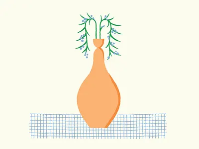 Terracotta Series - 01 abstract cactus color color palette desert design illustration minimalist terracotta texture