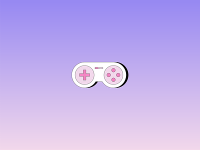 Retro controller 2d design digital art gaming geometric graphic design illustration illustrator minimal retro vector