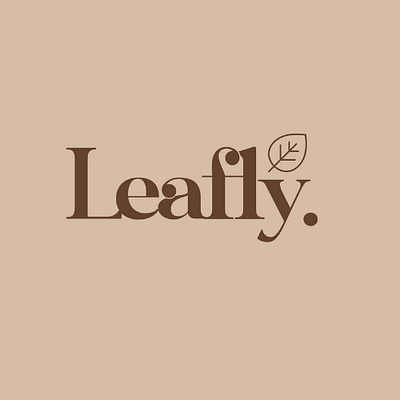 Leafly Tea - Logo branding design graphic design illustration logo logo design