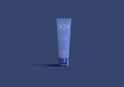 Acna | Face Wash Tube brand branding clean design graphic design minimalist packaging tube typography visual identity