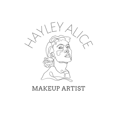 Hayley Alice MUA - Logo branding design graphic design illustration logo logo design