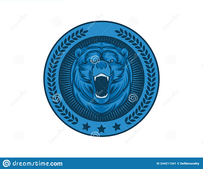 Bear Mascot Emblem animation graphic design