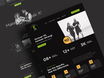 Fitreat Couple - Online Transformation Journey design fitness landing landingpage transformation ui ui design uidesign user interface design web web design webdesign