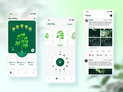 Smart Planting App - hey abby icon illustration ui ux