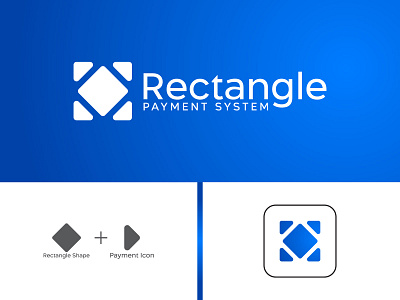 Rectangle Payment System Logo Mark 3d app app logo best logo branding creative logo customs logo design flat identity illustration logo logo design logomark logos modern logo payment logo rectangle logo startup ui vector