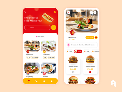 Food Pickup Mobile App app design app ui design food food app food app ui food pickup food pickup app food pickup mobile app mobile app mobile app design ui uiux user interface