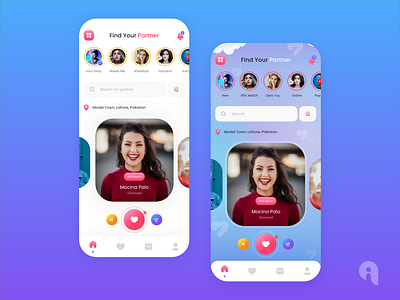Social App UI Design app design app ui dating dating app dating app ui dating mobile app design find partner find partner app ui mobile app mobile app design partner app social app social media social media app social media mobile app socila ui uiux user interface