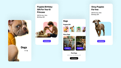 Buy Dogs Mobile Ui dogs ui typography ui ux