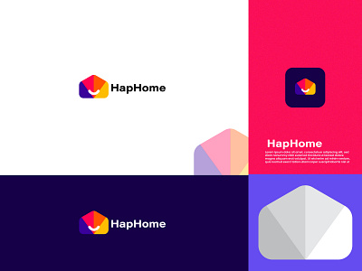 haphome - home logo - Happy - logo design a b c d e f g h i j k l m aa app icon best branding business logo colorful creative design ecommerce happy home illustration logo modern modern logo n o p q r s t u v w x y z real estate top ui vector