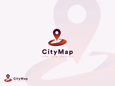 CityMap #2 3d brand design branding city citymap design illustration location logo logo logodesign logotype map minimalist nevigate pin town ui urip vector