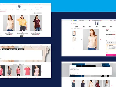 GAP UI design - website fashion brands fashion website design gap internation brand responsive design ui design ux design website visual design website design