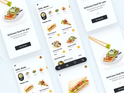 Food V2 branding clean design illustration logo mordern typography ui ux vector