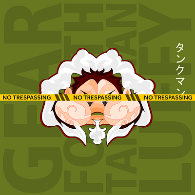 Luffy Gear 4th TankMan gear 4th illustration luffy mask maskrenaissance onepiece vectorart