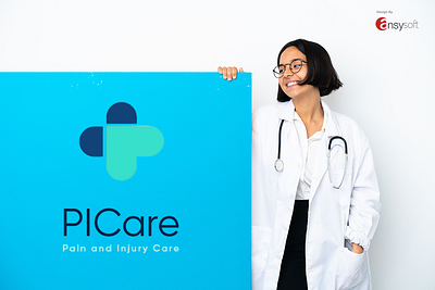 The logo named " PICare" designed by Ansysoft accidentdoctors adobeillustrator autoaccidentcare autoinjurydoctor caraccidentinjury caraccidentrehab efficientcare injuryrecovery legalmedical legalteamcollaboration logodesign medicalrecords optimizedtreatment organizedrecords patientfocused personalinjury precisecare streamlinedtreatment telehealthclinic telemedicine