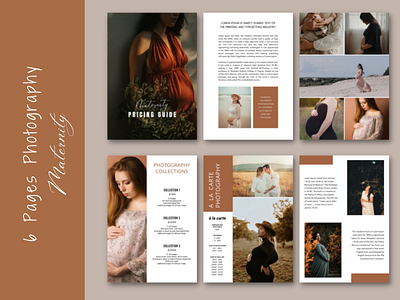 6 Pages Photography canva guide photography pricelist template