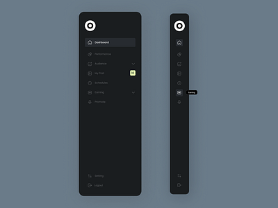 Minimal Sidebar Navigation bytestechnolab dashboard figma menu sidebar sidebarnavigation ui uiux ux