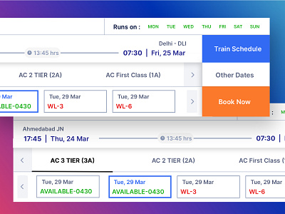 Train Ticket Component booking component design design system destination elements government indian railways interface design platform product design saas sketch ticket train ui ux web website