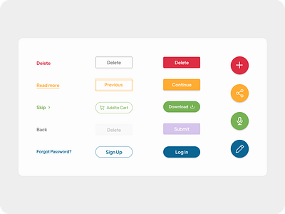 Buttons button challenge dailyui design figma figmadesign productdesign ui uidesign uidesigner ux visualdesign