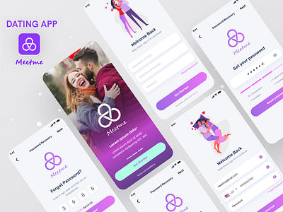 Dating App animation branding graphic design ui